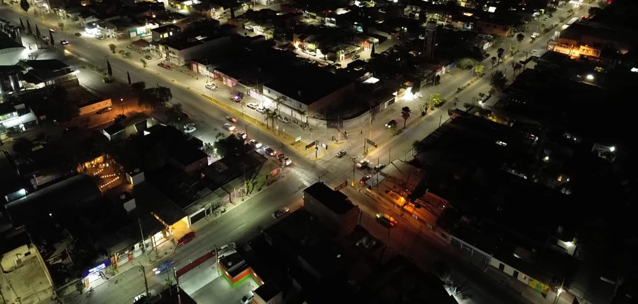 Alcalde César Medina inaugura nuevo alumbrado en Margaritas