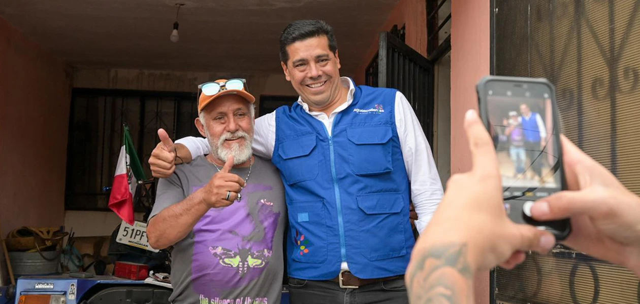 Recorre Leo calles del fraccionamiento Guadalupe Peralta 2