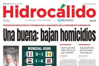 Hidrocálido 17 de junio de 2026