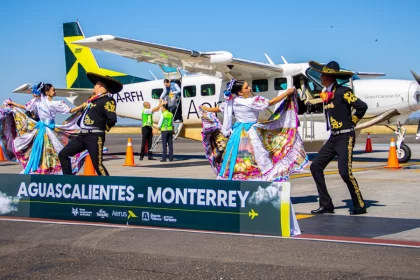 Inauguró Aerus nueva ruta Monterrey–Aguascalientes–Monterrey