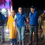 Recorren Tere y Leo zonas afectadas por las lluvias