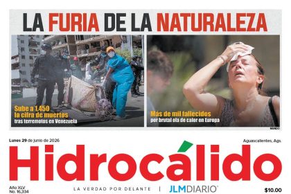 Hidrocálido 29 de junio de 2026