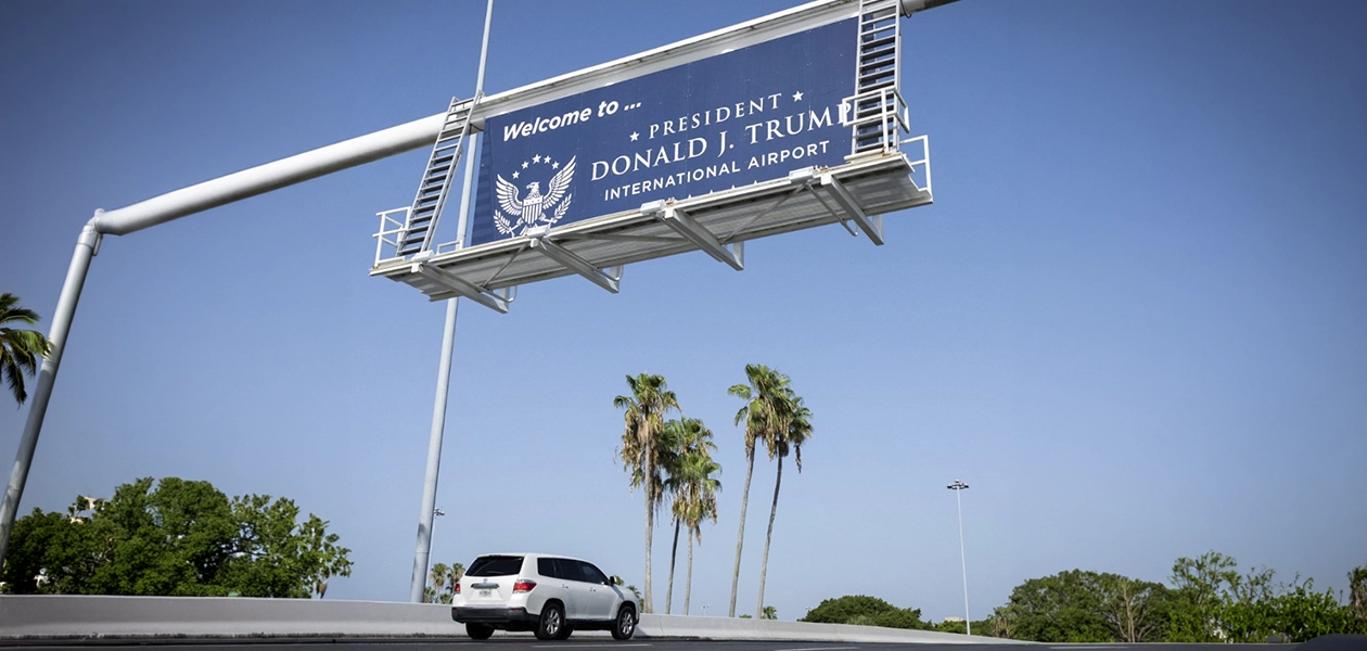 Aeropuerto de Florida ahora se llama Donald Trump