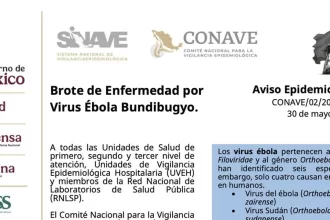 Alerta en México: Emiten Aviso Epidemiológico por Ébola