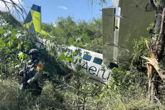 Cayó avioneta en Nuevo León 1