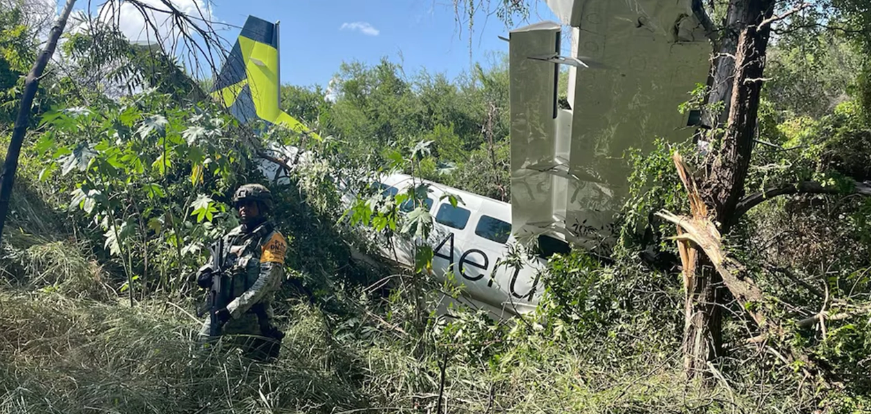 Cayó avioneta en Nuevo León 1