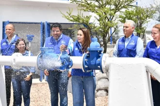 Entrega Tere Jiménez infraestructura hidráulica en Cosío y Jesús María 1