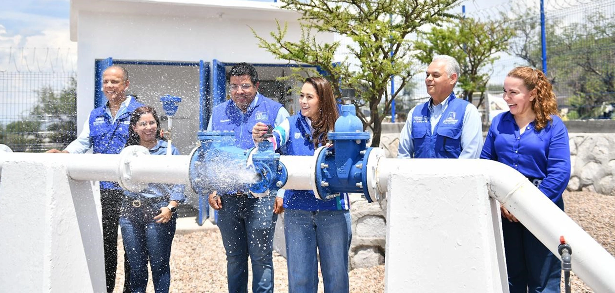 Entrega Tere Jiménez infraestructura hidráulica en Cosío y Jesús María 1