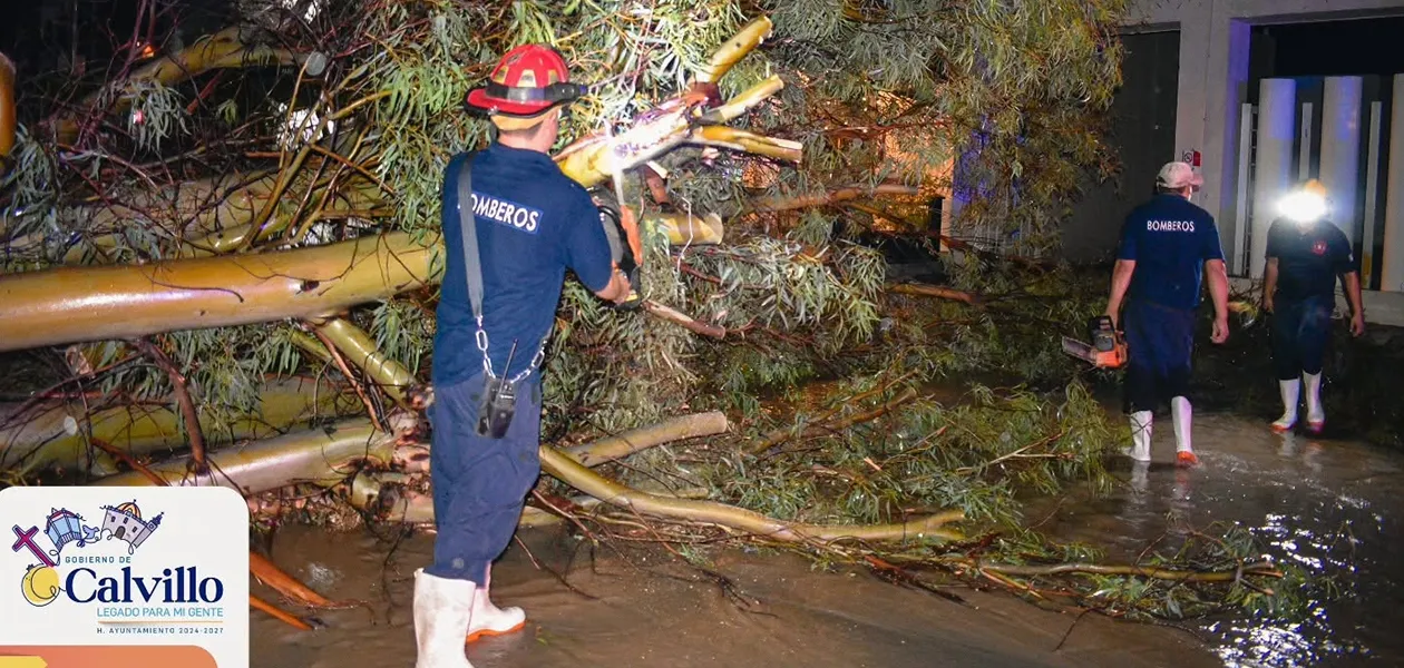 Lluvias en Calvillo: Más de 40 viviendas afectadas tras tormenta