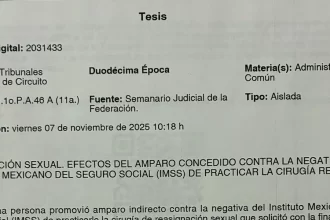 Mujer trans gana amparo al IMSS en Aguascalientes por cirugía de reasignación sexual