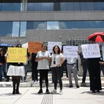 Protestan en el PJF del Estado; denuncian atropellos