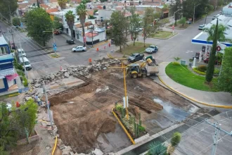 Rehabilitan crucero de Primer Anillo y José H. Escobedo tras daños por lluvias