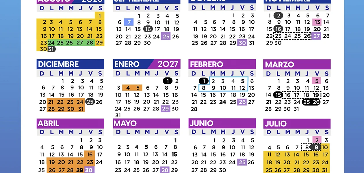 Revela IEA calendario escolar ciclo 2026-2027
