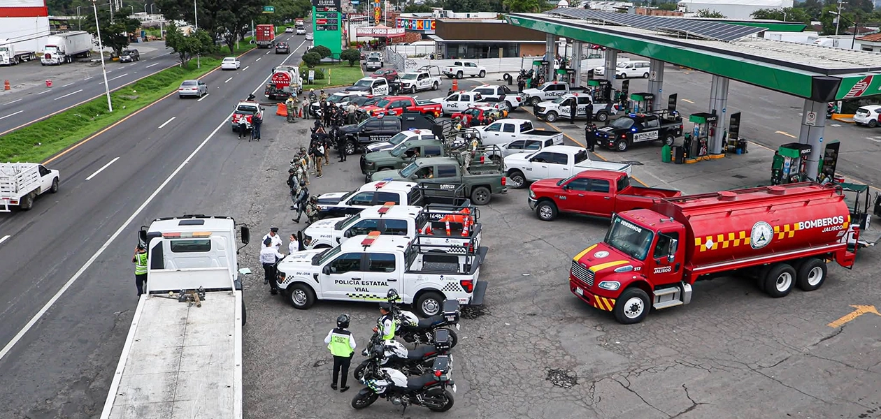 Simulacro de narcobloqueos moviliza a más de 600 elementos en Jalisco