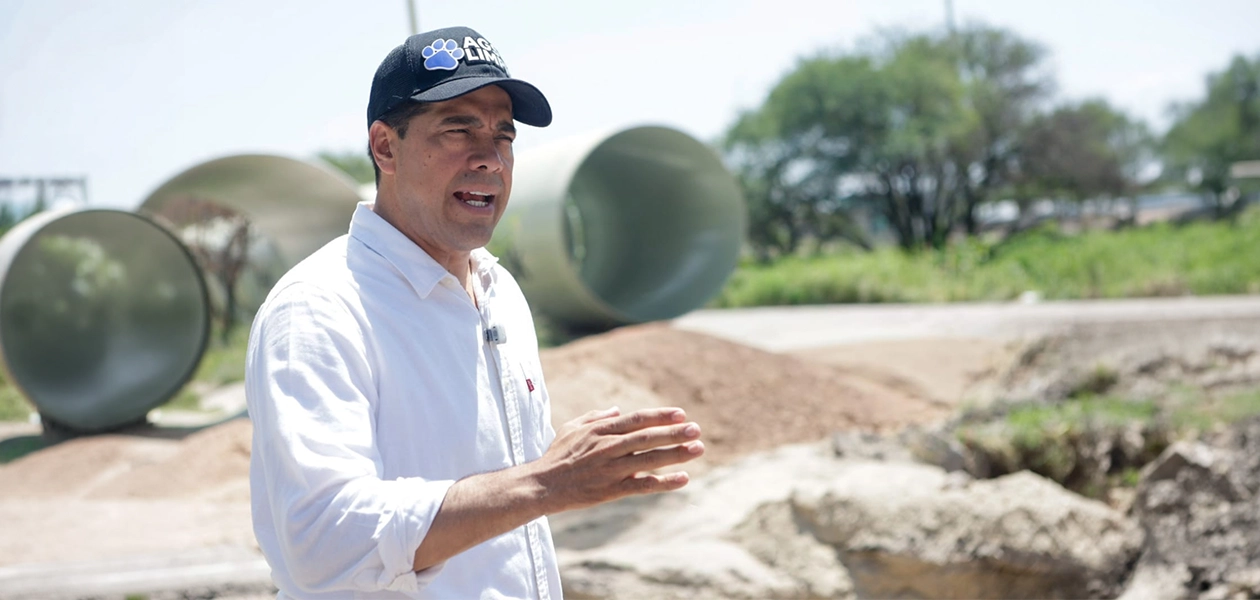 Supervisa Leo Montañez reparación de obras de infraestructura hídrica y vial en la capital