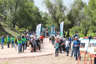 Supervisa Tere Jiménez avances en el Río San Pedro; anuncia nueva trotapista