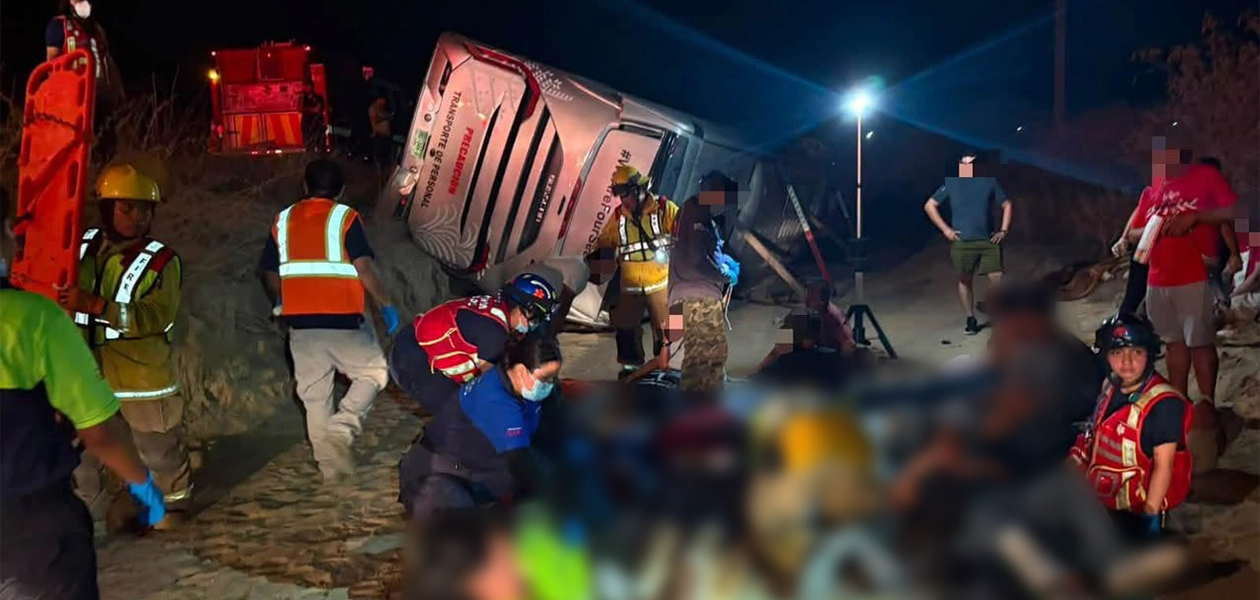 Tres víctimas en accidente en Los Cabos
