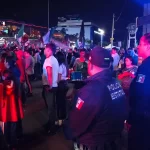 Un joven resultó con heridas en la cabeza durante los festejos por el triunfo de México en la capital