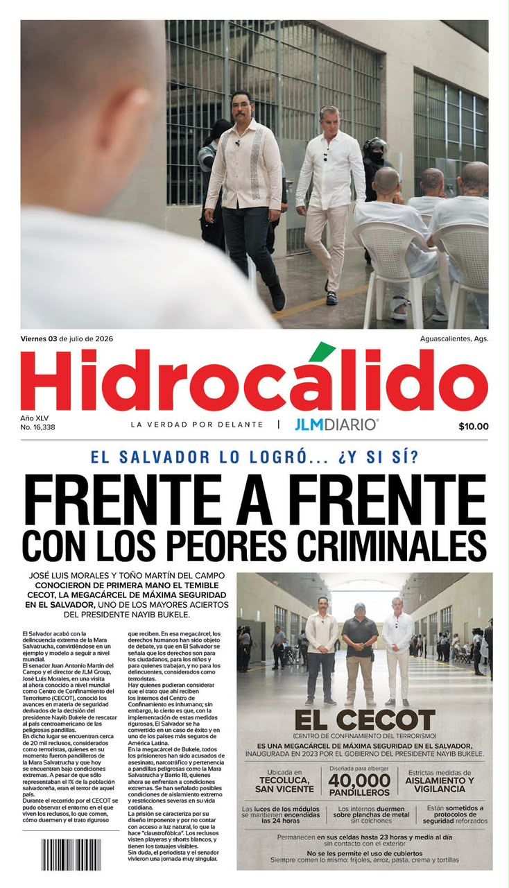 Hidrocálido 3 de julio de 2026