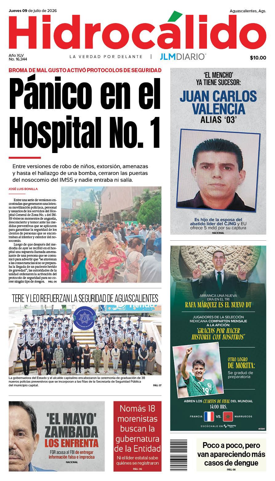 Hidrocálido 9 de julio de 2026