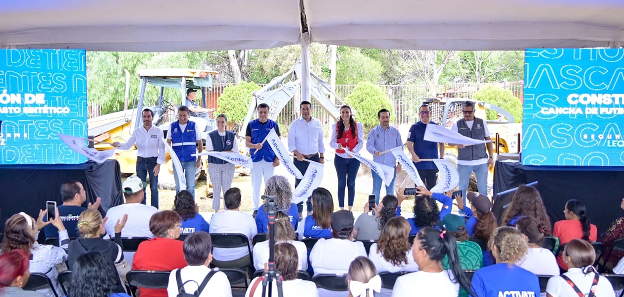 Anuncia Leo nueva cancha de material sintético para La Barranca