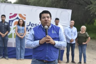 Arranca César medina más obras en Jesús María