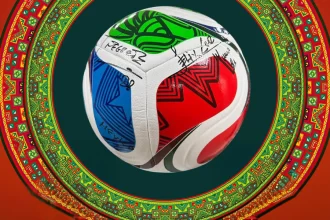 Listo, evento para la develación de Billete Conmemorativo de la Lotería Nacional con motivo del Mundial 2026. Foto: Lotería Nacional.