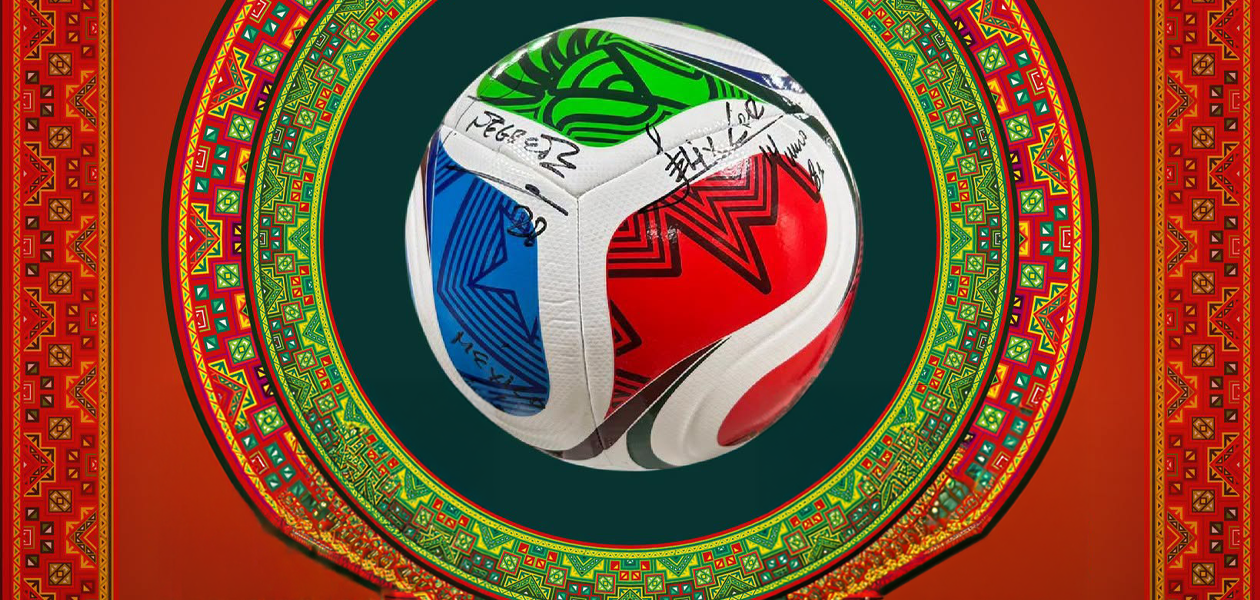 Listo, evento para la develación de Billete Conmemorativo de la Lotería Nacional con motivo del Mundial 2026. Foto: Lotería Nacional.