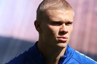 Erling Haaland presumió su nuevo "look"