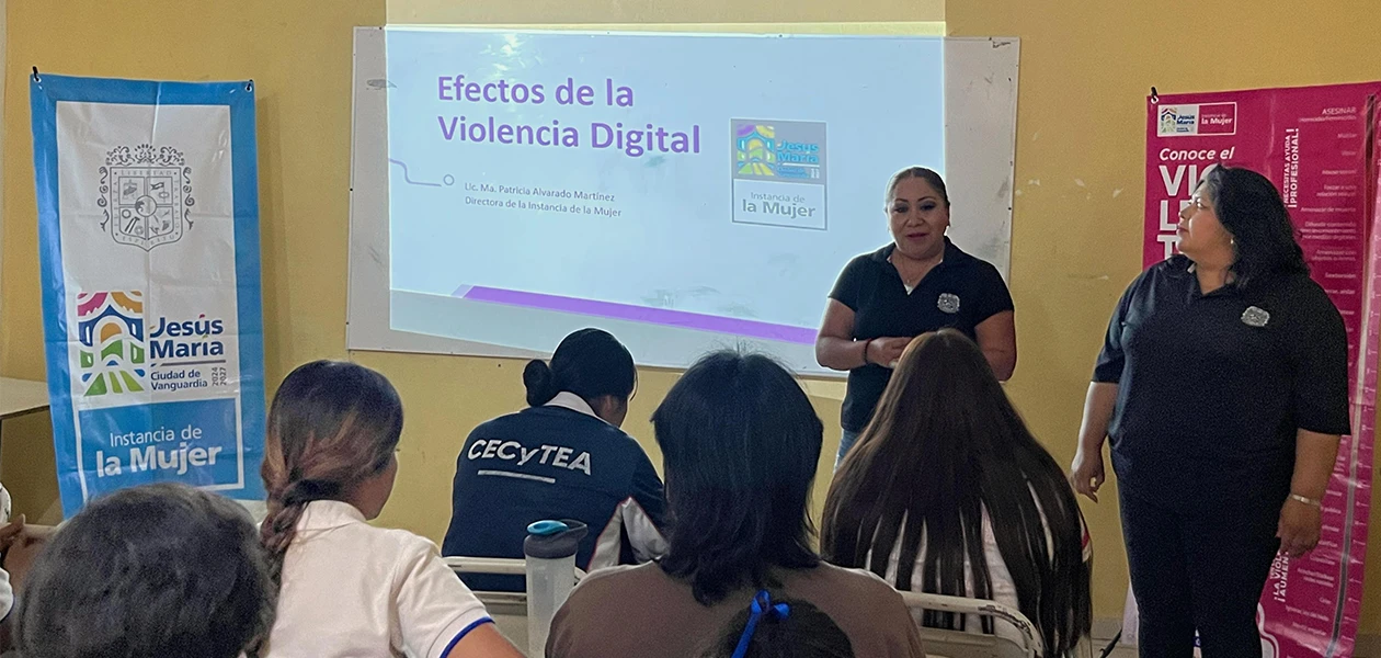 Fomenta Jesús María conciencia en jóvenes sobre peligros en los ámbitos digitales