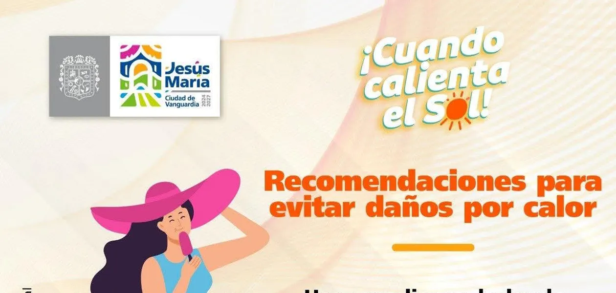 Jesús María emite recomendaciones ante intensa ola de calor