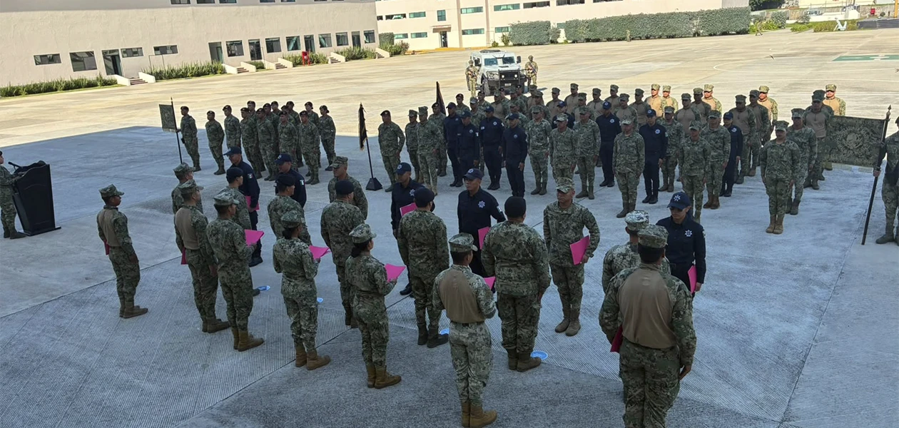 Militares instruyen a elementos de la SSPE de Aguascalientes