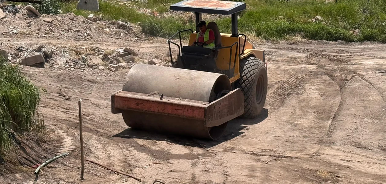 Obras de rehabilitación en el colector pluvial