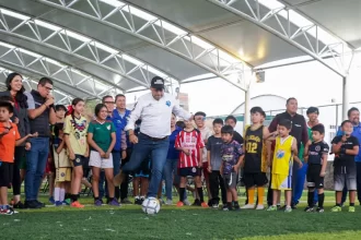 Promueve Leo más espacios para el deporte y recreación