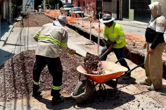 Rehabilitan red de alcantarillado en Ojocaliente
