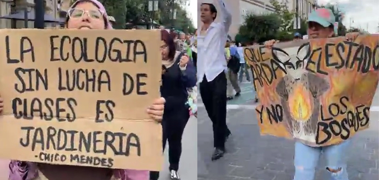 Se manifiestan en la capital; defienden la biodiversidad