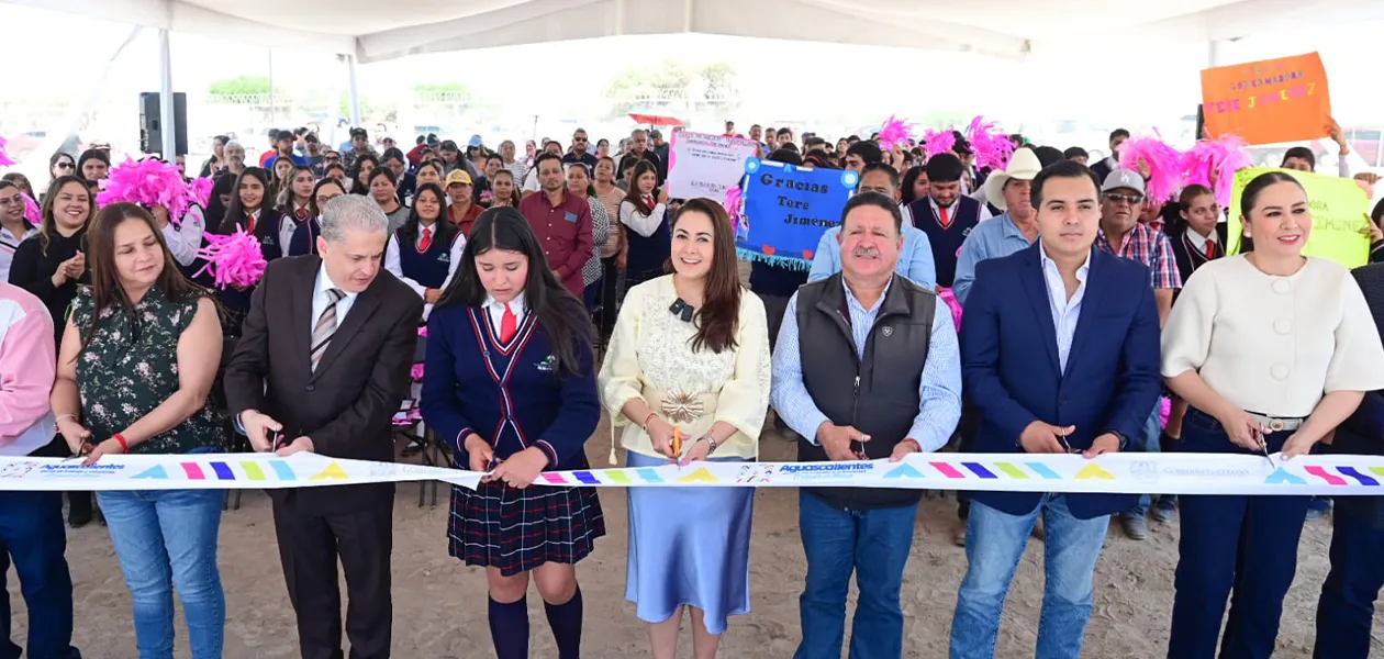Tere Jiménez impulsa la educación en Asientos con nuevos planteles Conalep y Telebachillerato