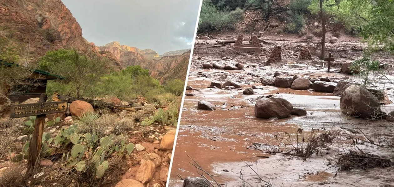 Tragedia en el Gran Cañón- se inunda de repente, mata a uno y no encuentran a 20
