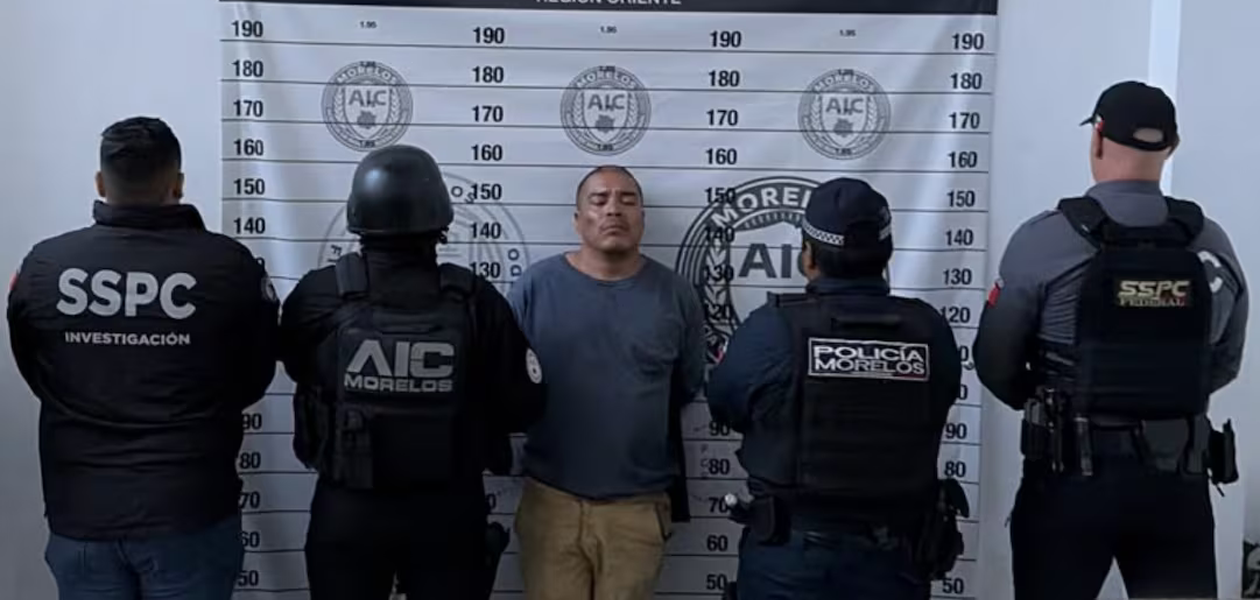 Detienen en Cuautla a "El Trompas" por su presunta participación en el feminicidio de Claudia Tacoronte