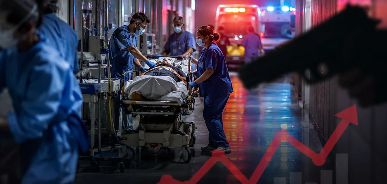 Heridas por arma de fuego saturan los hospitales