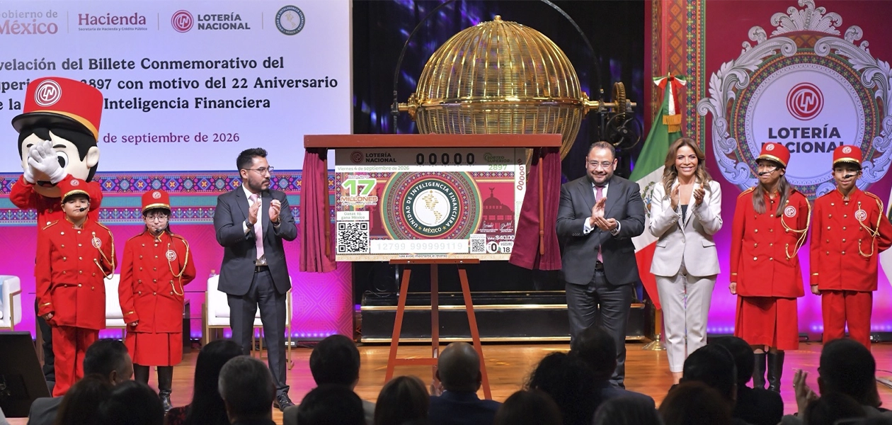 Lotería Nacional conmemora 22 años de la UIF