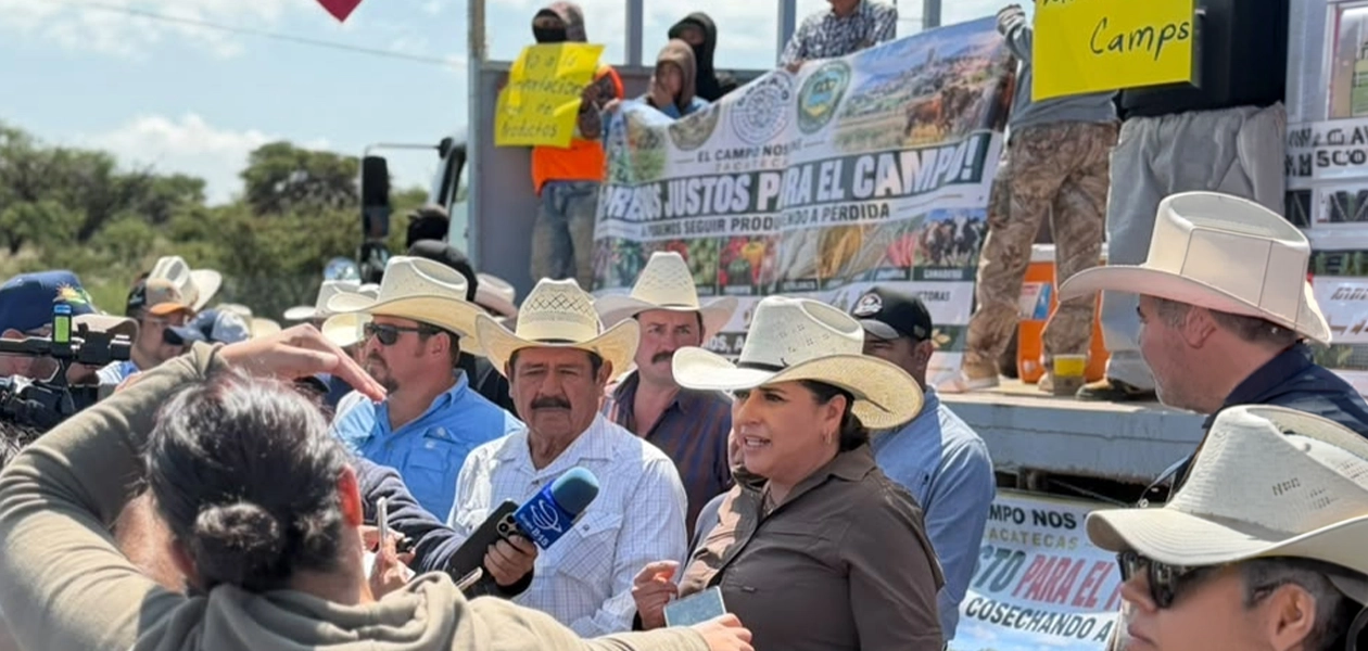 Productores de Aguascalientes se suman a protesta en Zacatecas por trámites ante Conagua