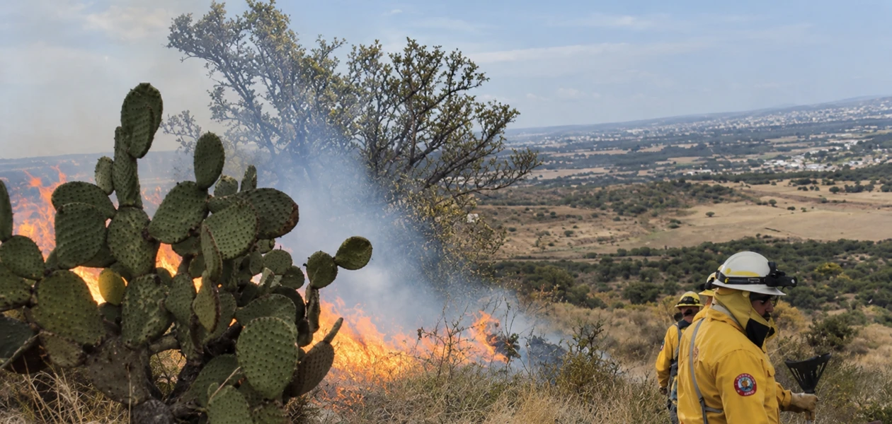 Quedó controlado el incendio en el Cerro del Muerto