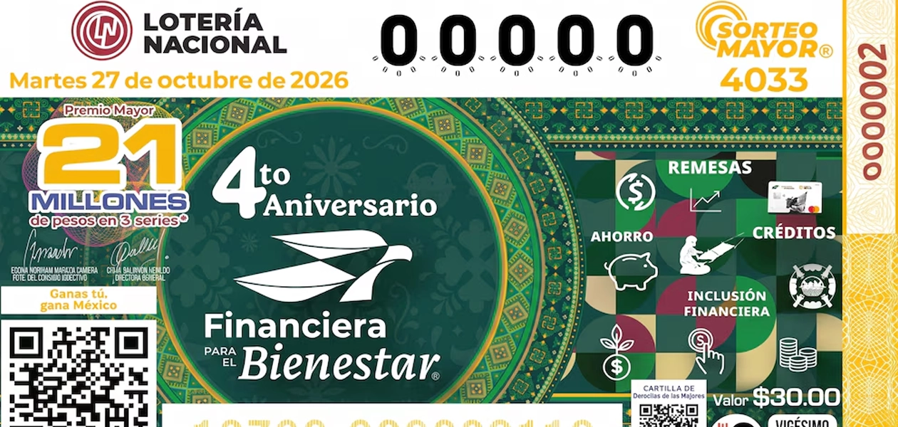 Lotería Nacional Boletos 4033
